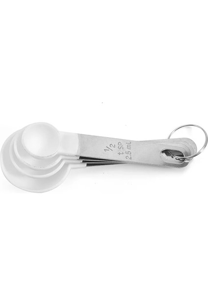 Kaşık Beyaz Tarzı Mmçok Amaçlı Kaşıkbardak Ölçüm Aletleri Pp Pişirme Aksesuarları Alet Paslanmaz Çelikplastik Saplı Mutfak Aletleri (Yurt Dışından)