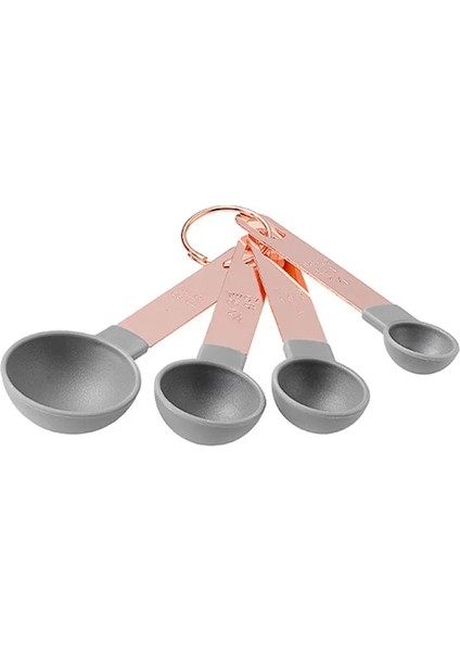 Mor Tarzı 4 Adetset Mutfak Pişirme Aksesuarları Çay Kahve Ölçme Kaşık Seti Dayanıklı Paslanmaz Çelik Ölçme Fincan Ölçme Aletleri Seti (Yurt Dışından)