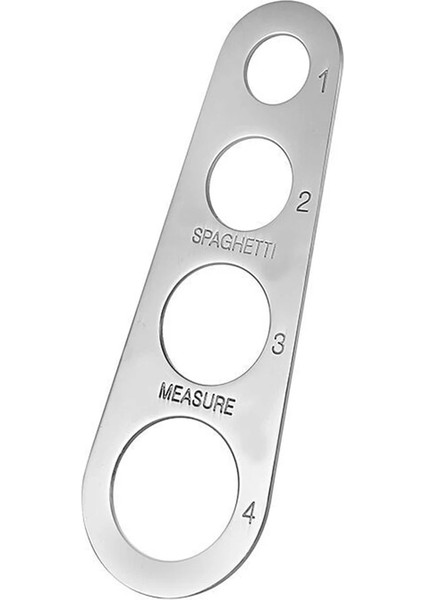 Gümüş Tarzı Paslanmaz Çelik Spagetti Measurer Makarna Erişte Tedbir Cetvel Spagetti Metre Pişirme Malzemeleri Mutfak Ölçme Aksesuarları (Yurt Dışından)