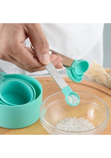 Ölçüm Kaşığı Pembe Stil 4 Adetset Çay Kahve Ölçme Kaşığı Mutfak Pişirme Aksesuarları Yeni Dayanıklı Paslanmaz Çelik Ölçme Fincan Ölçme Alet Takımı (Yurt Dışından) indirimleri