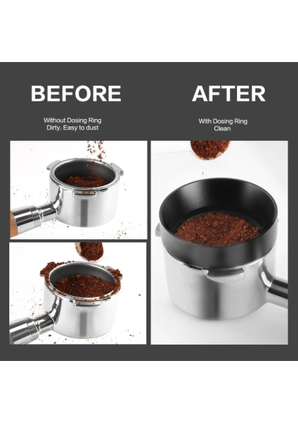 Manyetik Altın Tarzı 51MM 2 Adet Delonghi Cafemasy Için Manyetik Anti-Damla Dozaj Halkası Huni Kahve Makinesi Bira Kase Kahve Tozu Aracı (Yurt Dışından) fırsatları