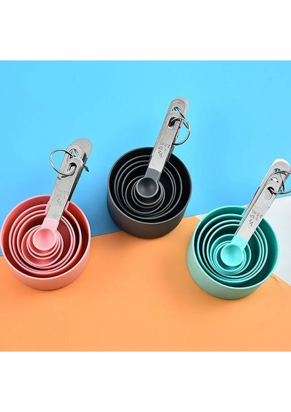 Siyah-Kaşık-4 Adet Tarzı 4 Adetset Çok Fonksiyonlu Ölçme Kaşığı Mutfak Aletleri Ev Eşyaları Paslanmaz Çelik Saplı Ölçme Fincan Plastik Ölçekli Pişirme (Yurt Dışından) indirimleri