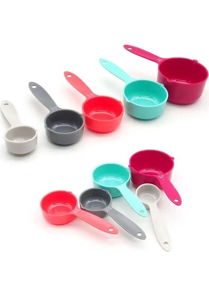 Küçük Stil Venlohome Et Renk Ölçme Kaşıkları Plastik Mutfak Kaşıkları Ölçek Ölçü Aletleri Çay Kaşığı Pişirme Kahve Aletleri Kepçe (Yurt Dışından) indirimleri