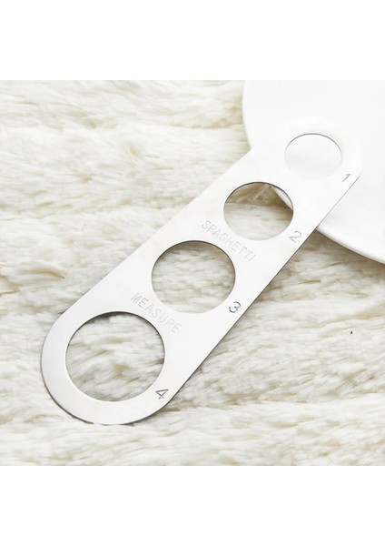 Gümüş Tarzı Paslanmaz Çelik Spagetti Measurer Makarna Erişte Tedbir Aşçı Mutfak Kek Cetvel Tapeline Ücretsiz Ölçüm Aracı (Yurt Dışından)