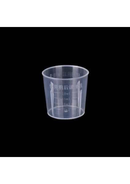 20ML Tarzı Şeffaf Plastik Ölçme Fincan Laboratuar Ölçme Aletleri Ölçme Kabı Ev Mutfak Pişirme Aracı ml (Yurt Dışından)