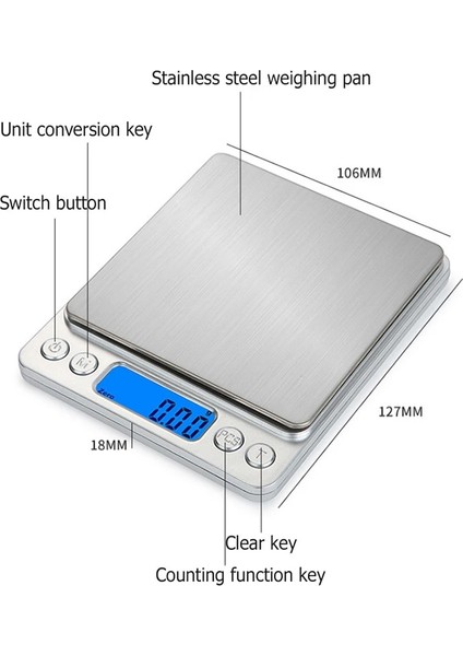 Ingiliz Pil Stili 3kg-0.1 Yeni .01G 3000G.1G LCD Taşınabilir Mini Elektronik Dijital Terazi Cep Çantası Posta Mutfak Takı Ağırlık Dengesi Ölçeği (Yurt Dışından) modelleri