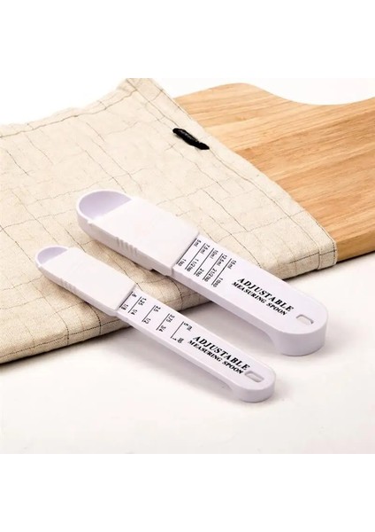 2 Adet Tarzı 2 Adet Ayarlanabilir Çay Kaşığı Ölçme Kaşığı Mutfak Aleti Mutfak Pişirme Aksesuarları Ölçekli Plastik Pişirme Kantitatif Kaşık (Yurt Dışından) fırsatları