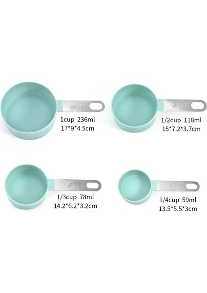 5 Adet Plastik Stil Çok Amaçlı Ölçme Kaşık Bardak Çay Kahve Ölçme Aletleri Setleri Pişirme Aksesuarları Paslanmaz Çelik Saplı Mutfak Aletleri (Yurt Dışından) fırsatları
