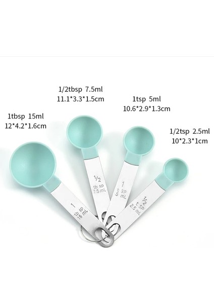 5 Adet Plastik Stil Çok Amaçlı Ölçme Kaşık Bardak Çay Kahve Ölçme Aletleri Setleri Pişirme Aksesuarları Paslanmaz Çelik Saplı Mutfak Aletleri (Yurt Dışından) indirimleri