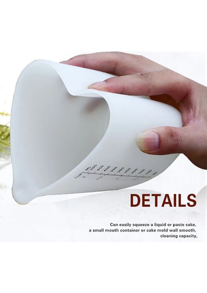 500ML Silikon Ölçme Fincan Tereyağı Su Sıvı Ölçü Fincan Sürahi Esnek Silikon Fincan Mutfak Ölçme Araçları Için Pişirme (Yurt Dışından) fiyatları