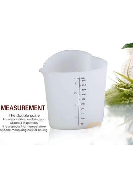500ML Silikon Ölçme Fincan Tereyağı Su Sıvı Ölçü Fincan Sürahi Esnek Silikon Fincan Mutfak Ölçme Araçları Için Pişirme (Yurt Dışından) modelleri