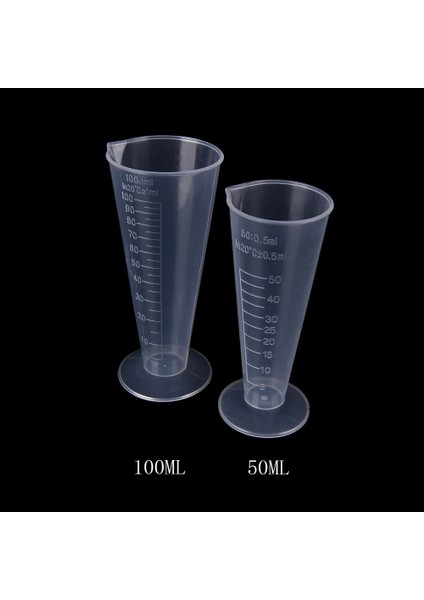 100ML Tarzı 50 Mlml Konik Yüksek Lisans Plastik Ölçü Kabı 100ML Yuvarlak Taban (Yurt Dışından)