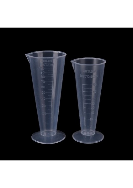 100ML Tarzı 50 Mlml Konik Yüksek Lisans Plastik Ölçü Kabı 100ML Yuvarlak Taban (Yurt Dışından)