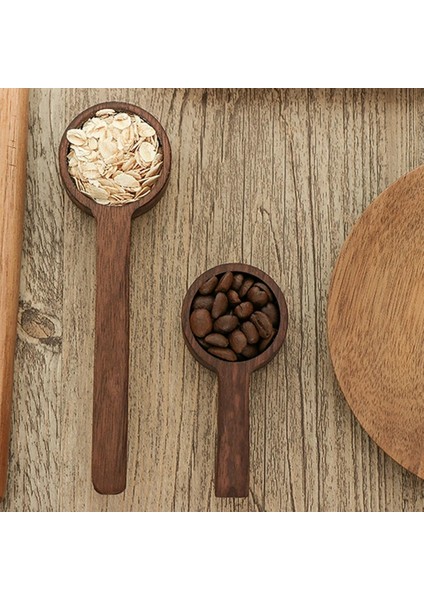 L Tarzı Ceviz Ahşap Ölçme Kaşığı Kepçe Kahve Çekirdekleri Bar Mutfak Ev Pişirme Aracı Ölçme Fincan Mutfak Için Ölçme Aletleri (Yurt Dışından) modelleri