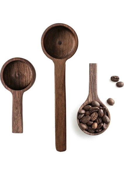 L Tarzı Ceviz Ahşap Ölçme Kaşığı Kepçe Kahve Çekirdekleri Bar Mutfak Ev Pişirme Aracı Ölçme Fincan Mutfak Için Ölçme Aletleri (Yurt Dışından) fırsatları