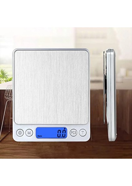 3kg Tarzı Taşınabilir Dijital Elektronik Teraziler Mutfak Ultra Hassas Gıda Diyet Terazileri Mutfak Terazisi Dayanıklı Gıda Terazisi (Yurt Dışından)