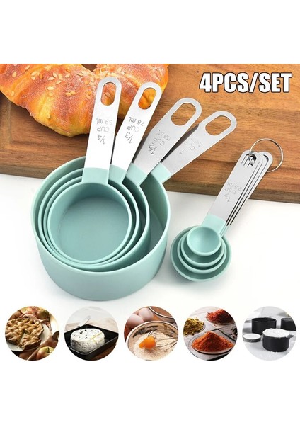 Siyah-1 Tarzı 4 Adet Paslanmaz Çelik Pp Ölçme Bardakları Kaşık Mutfak Pişirme Pişirme Alet Takımı Mutfak Malzemeleri Pişirme Malzemeleri Mutfak Gereçleri (Yurt Dışından) modelleri