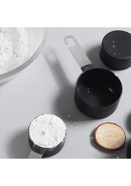 Siyah-1 Tarzı 4 Adet Paslanmaz Çelik Pp Ölçme Bardakları Kaşık Mutfak Pişirme Pişirme Alet Takımı Mutfak Malzemeleri Pişirme Malzemeleri Mutfak Gereçleri (Yurt Dışından) fırsatları