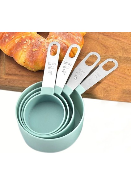 Ölçme Kabı Gri Stili 4 Adet Çok Amaçlı Kaşıkcup Ölçme Aletleri Pp Pişirme Aksesuarları Paslanmaz Çelikplastik Saplı Mutfak Aletleri (Yurt Dışından) modelleri