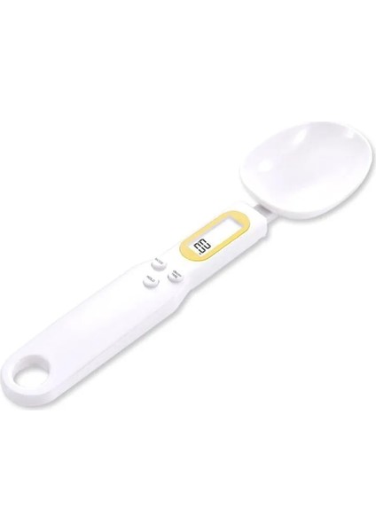 Beyaz Stil Elektronik Mutfak Terazisi LCD Ekran Dijital Ağırlık Ölçme Kaşığı Dijital Kaşık Tartı Yüksek Hassasiyetli Değiştirilebilir Üniteler (Yurt Dışından)