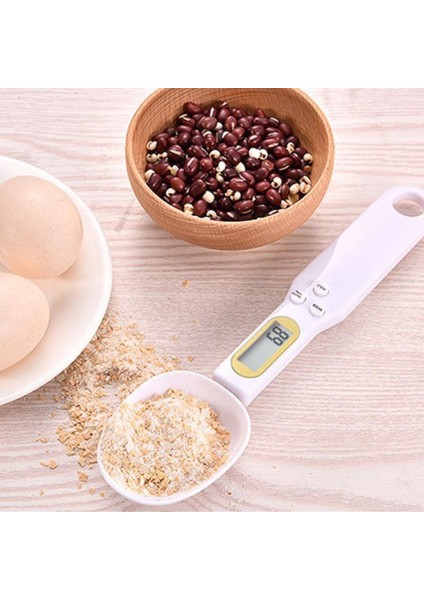 Beyaz Stil Elektronik Mutfak Terazisi LCD Ekran Dijital Ağırlık Ölçme Kaşığı Dijital Kaşık Tartı Yüksek Hassasiyetli Değiştirilebilir Üniteler (Yurt Dışından) modelleri
