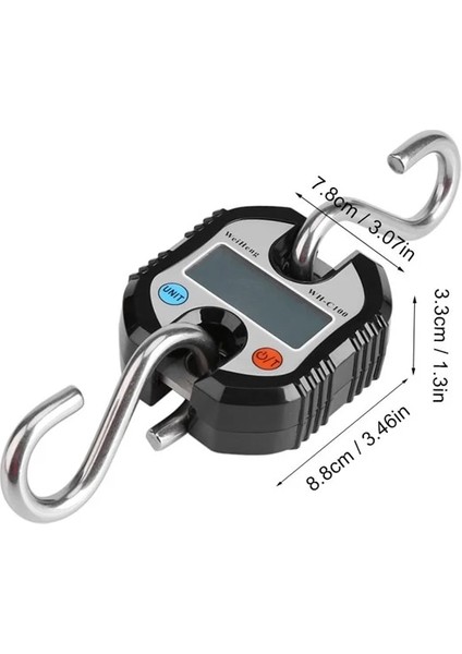 Siyah Stil Taşınabilir Bagaj Ölçeği 150KG 50G Asılı Ölçek Ağır Ağırlık Elektronik Dijital Teraziler Paslanmaz Çelik Döngü Kancalı Denge (Yurt Dışından) fırsatları