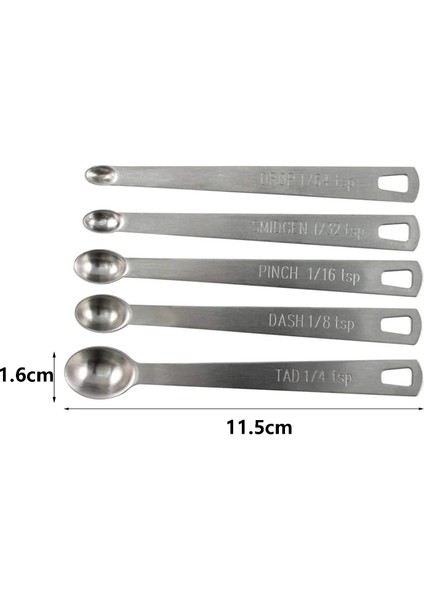 5 Adet Tarzı 5 Adet Paslanmaz Çelik Çift Başlı Ölçme Kaşığı 5 Parçalı Set Baharat Kaşığı Aletler Ölçme Kaşığı Cucharas Medidoras Cocina (Yurt Dışından) fırsatları