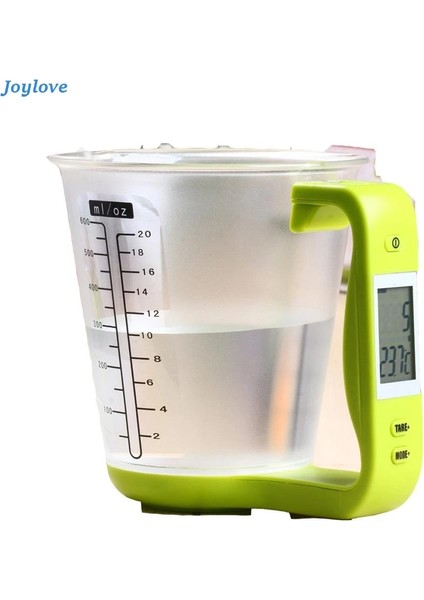 Yeşil Stil Joylove Mutfak Terazileri Dijital Beher Terazi Elektronik Alet Ölçeği Ekranlı Sıcaklık Ölçüm Bardakları (Yurt Dışından) fiyatları
