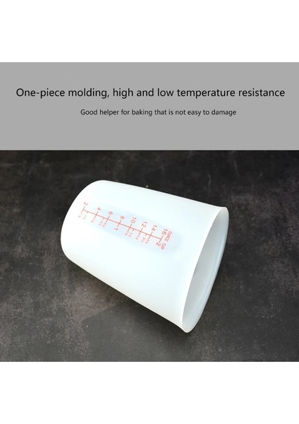 Silikon Ölçü Kapları Sürahiler Reçine ml Hassas Ölçekli Görünür Dereceli Bardaklaryapışmaz Karıştırma Kapları El Yapımı (Yurt Dışından)