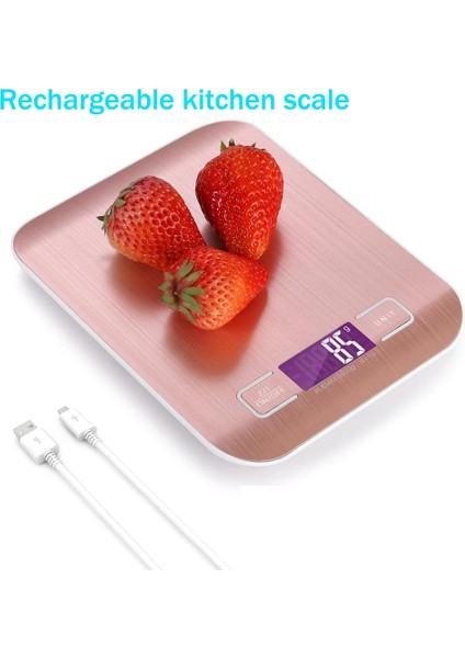 Altın Tarzı 5kg Taşınabilir USB LCD Elektronik Mutfak Terazileri Denge Pişirme Tedbir Araçları Dijital Paslanmaz Çelik Dijital Tartı Gıda Terazisi (Yurt Dışından) fiyatları