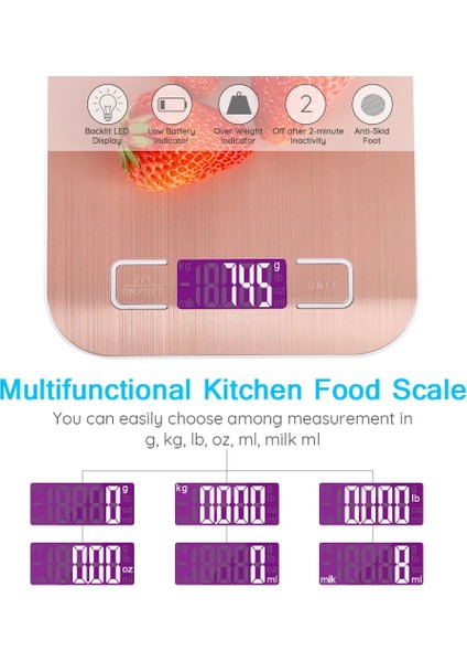 Altın Tarzı 5kg Taşınabilir USB LCD Elektronik Mutfak Terazileri Denge Pişirme Tedbir Araçları Dijital Paslanmaz Çelik Dijital Tartı Gıda Terazisi (Yurt Dışından) fırsatları