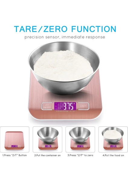 Altın Tarzı 5kg Taşınabilir USB LCD Elektronik Mutfak Terazileri Denge Pişirme Tedbir Araçları Dijital Paslanmaz Çelik Dijital Tartı Gıda Terazisi (Yurt Dışından) indirimleri