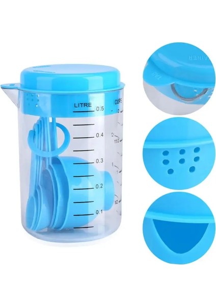 1 Adet Tarzı 500ML Şeffaf Plastik Bardaklar Ölçme Sürahisi Cu Ölçme Kaşık Seti Mutfak Aleti Pişirme Pişirme Aracı (Yurt Dışından) fiyatları