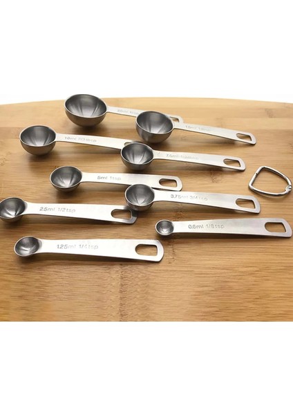 9 Adet Tarzı 9 Adet Paslanmaz Çelik Ölçme Kaşığı Seti Pişirme Baharat Pişirme Mutfak Aleti (Yurt Dışından) indirimleri