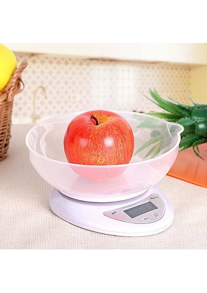 Tepsi Stili ile 5kgg Dijital Mutfak Terazisi Elektronik Tartı Gıda Sağlık Diyet Ölçme Yüksek Li Hassas Tartı Denge Takı Ölçeği (Yurt Dışından)