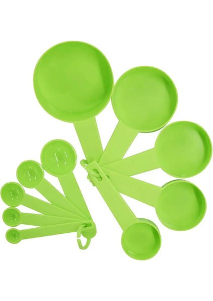 Beyaz Stil Renkli Ölçme Fincanları ve Ölçme Kaşığı Kepçe Silikon Saplı Mutfak Ölçme Aleti Freesg (Yurt Dışından) indirimleri