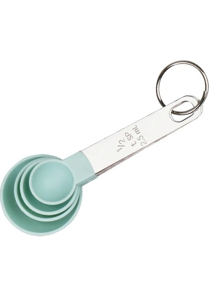 4 Adet Yeşil Kaşık Stili 8 Adet Çok Amaçlı Kaşık Bardak Ölçme Araçları Pp Pişirme Aksesuarları Paslanmaz Çelik Plastik Saplı Mutfak Aletleri (Yurt Dışından)