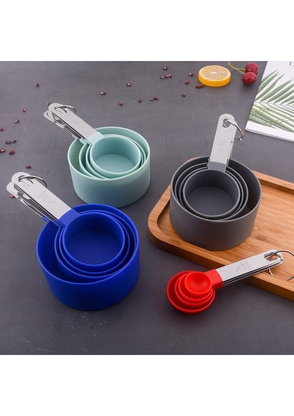 4 Adet Yeşil Kaşık Stili 8 Adet Çok Amaçlı Kaşık Bardak Ölçme Araçları Pp Pişirme Aksesuarları Paslanmaz Çelik Plastik Saplı Mutfak Aletleri (Yurt Dışından) fiyatları