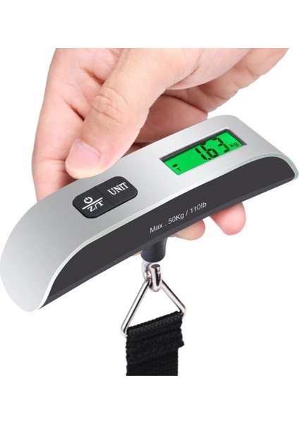 Şerit Tarzı 50KG x 10G Dijital Bagaj Ölçeği Taşınabilir Elektronik Tartı Ağırlık Dengesi Bavul Seyahat Asılı Steelyard Kanca Ölçeği # T2P (Yurt Dışından) fiyatları