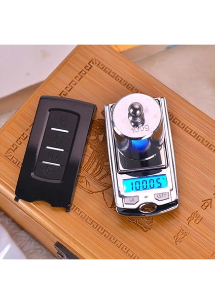 100G Tarzı Elektronik Tartı Hafif Araba Anahtarı Şekli Metal Doğru Gıda Için Dijital Cep Ölçeği Для Кухни (Yurt Dışından)