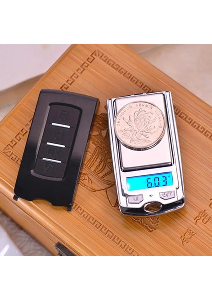 100G Tarzı Elektronik Tartı Hafif Araba Anahtarı Şekli Metal Doğru Gıda Için Dijital Cep Ölçeği Для Кухни (Yurt Dışından)