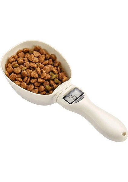 Elektronik Ölçme Kepçe Fincan Pet Gıda Ölçekli Fincan Köpek Kedi Besleme Kase Mutfak Terazisi Kaşık Taşınabilir LED Ekranlı (Yurt Dışından)