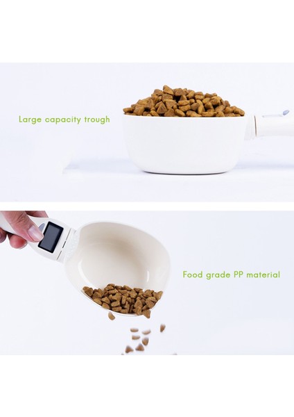 Elektronik Ölçme Kepçe Fincan Pet Gıda Ölçekli Fincan Köpek Kedi Besleme Kase Mutfak Terazisi Kaşık Taşınabilir LED Ekranlı (Yurt Dışından) modelleri