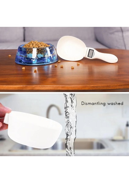 Elektronik Ölçme Kepçe Fincan Pet Gıda Ölçekli Fincan Köpek Kedi Besleme Kase Mutfak Terazisi Kaşık Taşınabilir LED Ekranlı (Yurt Dışından) fırsatları