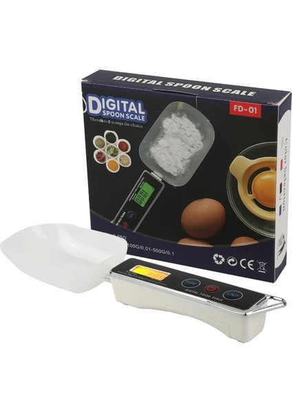 Beyaz Stil 500G.01G Taşınabilir Pet Gıda Ölçekli Bardak Köpek Kedi Besleme Kasesi Mutfak Terazisi Kaşık Ölçme Kepçe Bardak LED Dijital Ekran Yeni (Yurt Dışından) fiyatları