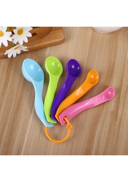 Ölçü Kaşığı Stili 5 Adet Set Plastik Ölçme Fincan ve Kaşık Ölçme Çay Kahve Mutfak Gereçleri Pişirme Araçları Fırın Tepsisi Mutfak Gereçleri (Yurt Dışından) indirimleri