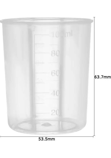 5 Adet Tarzı 100ML 100ML Plastik Mezun Ölçme Fincan Sıvı Konteyner Epoksi Reçine Silikon Yapma Aracı Şeffaf Karıştırma Fincan Dıy Karıştırma Aracı (Yurt Dışından) fiyatları