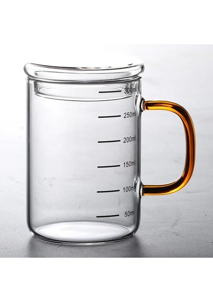 Koyu Haki Stili Kalınlaşmış Patlamaya Dayanıklı Cam Ölçü Kabı Ev Yüksek Sıcaklık Su Şişesi Mutfak Pişirme Gereçleri Cam Ölçü Kabı (Yurt Dışından)