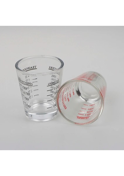 Bk Tarzı 50MLML Kalınlaşmış Mezun Cam Oz Ons Bardak Ölçme Fincan Shot Glasses Mutfak Ev Tedbir Malzemeleri Yeni (Yurt Dışından) modelleri
