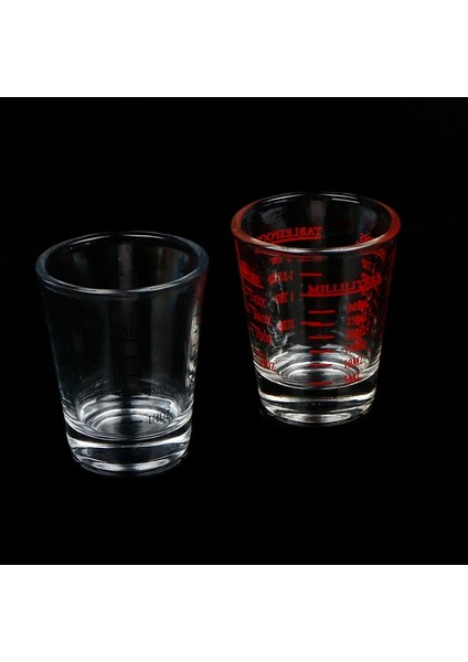 Bk Tarzı 50MLML Kalınlaşmış Mezun Cam Oz Ons Bardak Ölçme Fincan Shot Glasses Mutfak Ev Tedbir Malzemeleri Yeni (Yurt Dışından) fırsatları